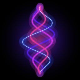 Icône de Sound Game : une onde lumineuse sur fond sombre.